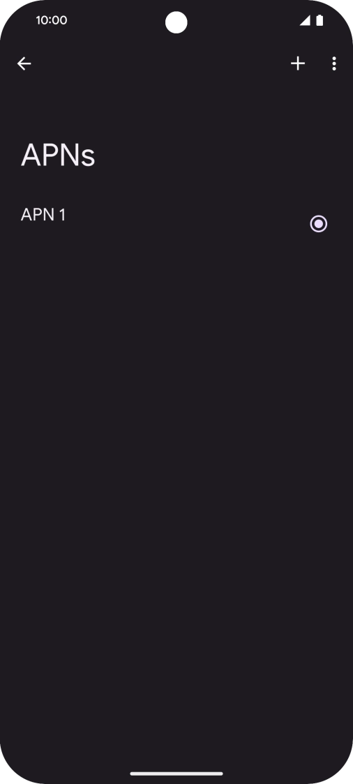 Press the add icon. Press the add icon.