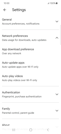 Press Auto-update apps. Press Auto-update apps.