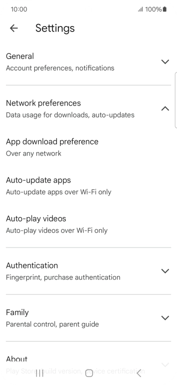 Press Auto-update apps. Press Auto-update apps.