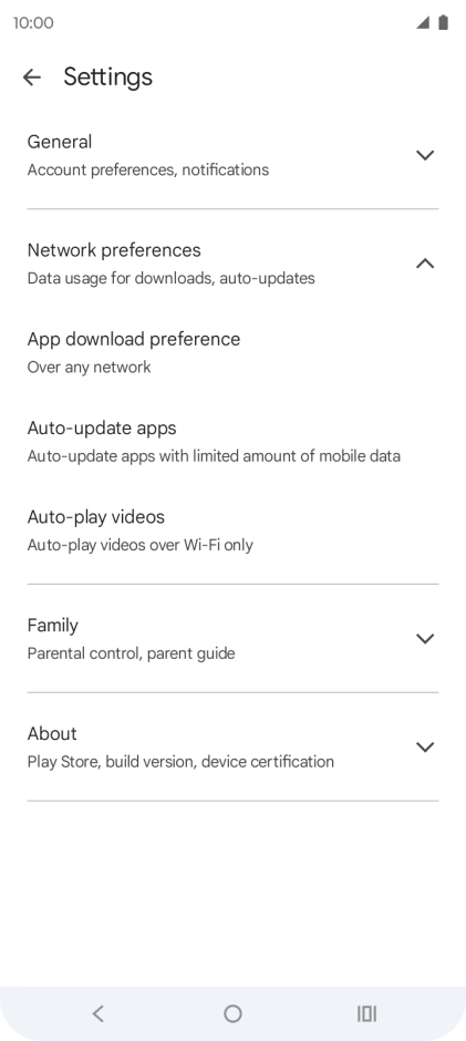 Press Auto-update apps. Press Auto-update apps.