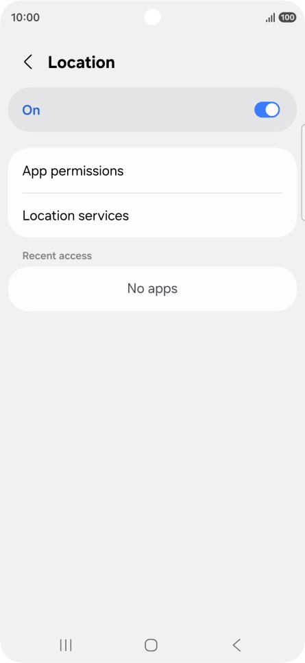 Press App permissions. Press App permissions.