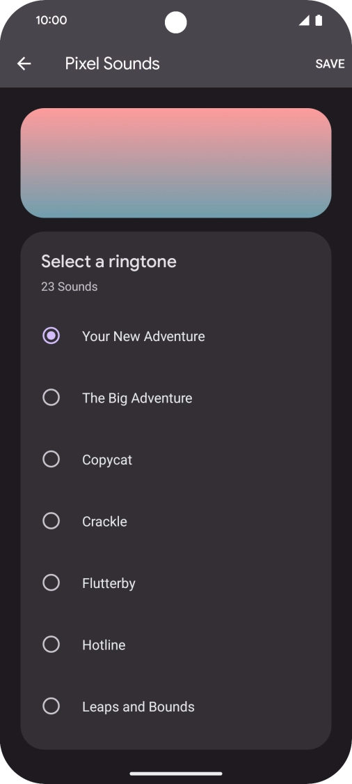 Press the required ring tones to hear them. Press the required ring tones to hear them.