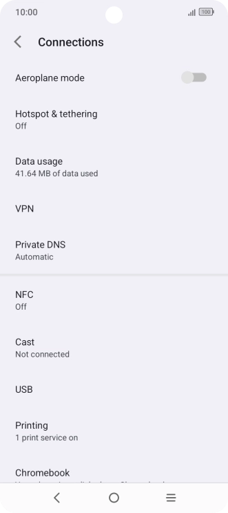 Press Hotspot & tethering. Press Hotspot & tethering.