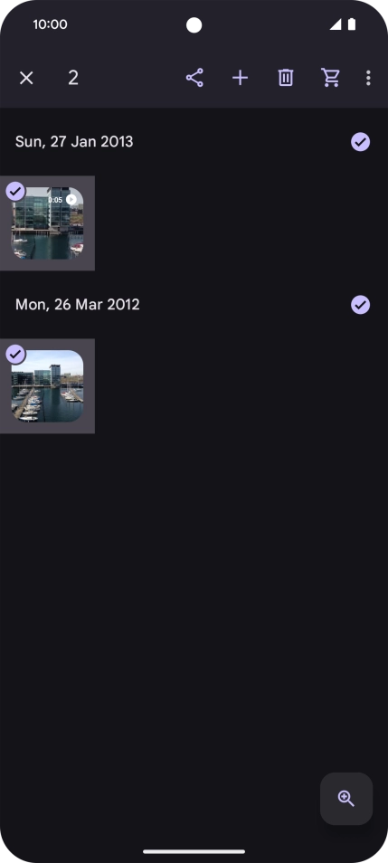 Press the share icon. Press the share icon.