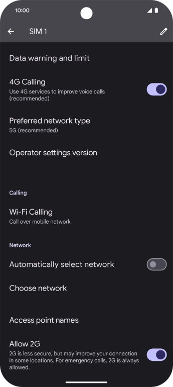 Press the indicator next to Press the indicator next to