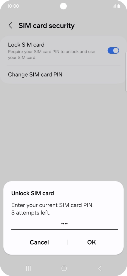 Key in your PIN and press OK. The default PIN is 1111. Key in your PIN and press OK. The default PIN is 1111.