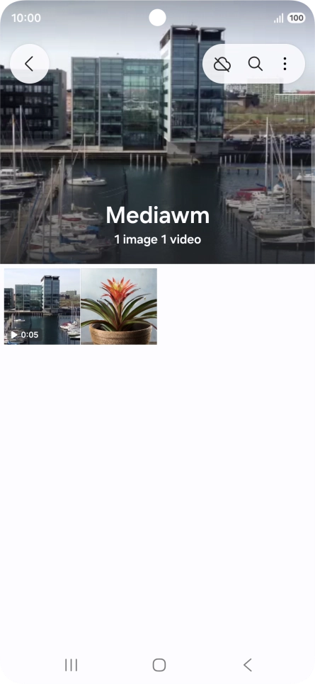 Press and hold any picture or video. Press and hold any picture or video.