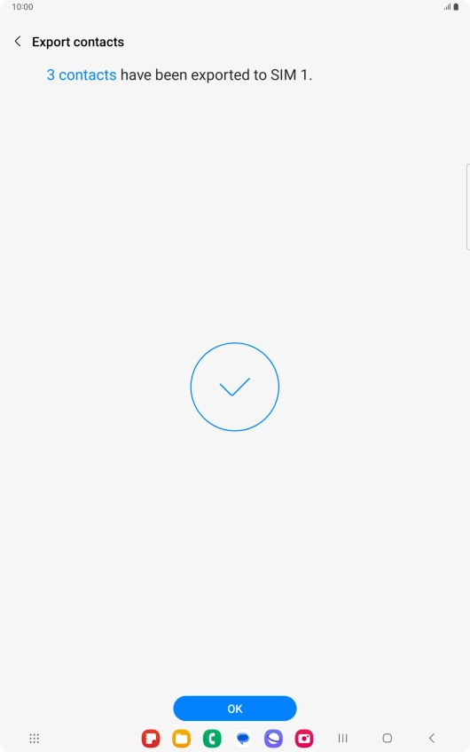 Press OK. Press OK.