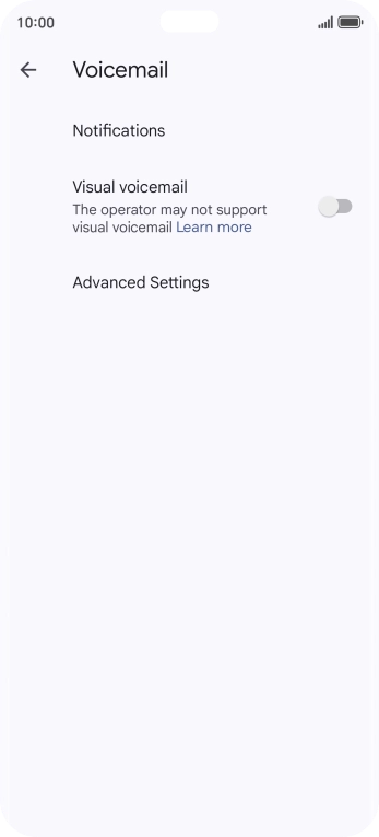 Press Advanced Settings. Press Advanced Settings.
