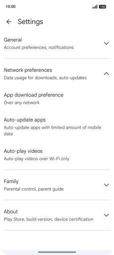Press Auto-update apps. Press Auto-update apps.