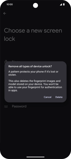 Press Delete. Press Delete.