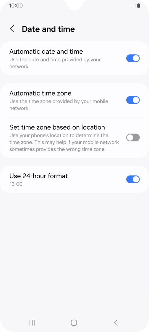 Press the Home key to return to the home screen. Press the Home key to return to the home screen.