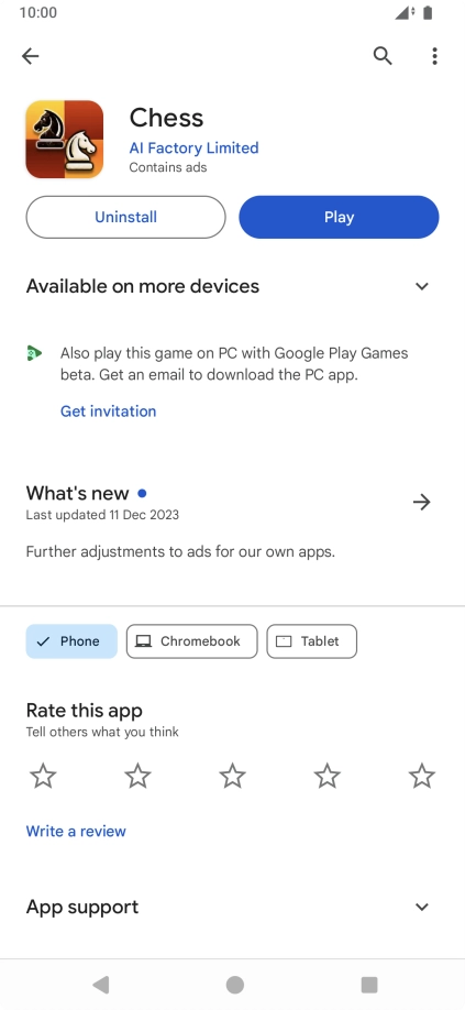 Press Uninstall. Press Uninstall.