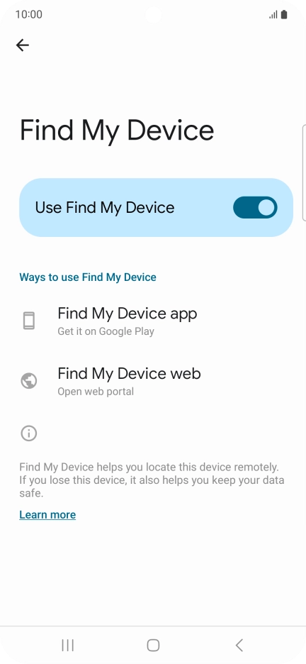 Press the Home key to return to the home screen. Press the Home key to return to the home screen.