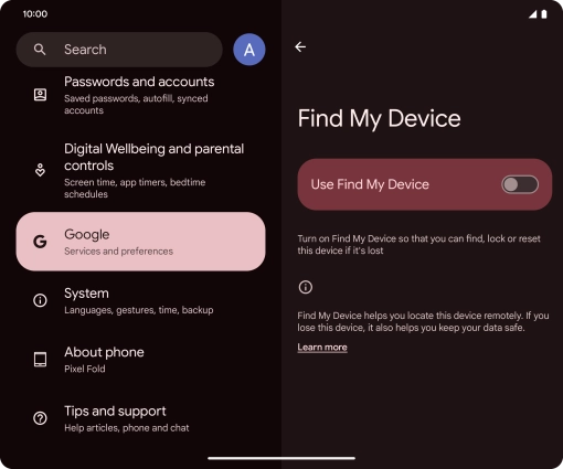 Press the indicator next to Press the indicator next to