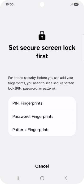 Press the required phone lock code and follow the instructions on the screen to create an additional phone lock code. Press the required phone lock code and follow the instructions on the screen to create an additional phone lock code.