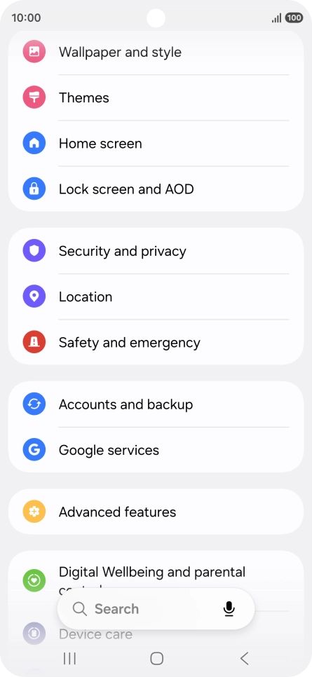 Press Google services. Press Google services.