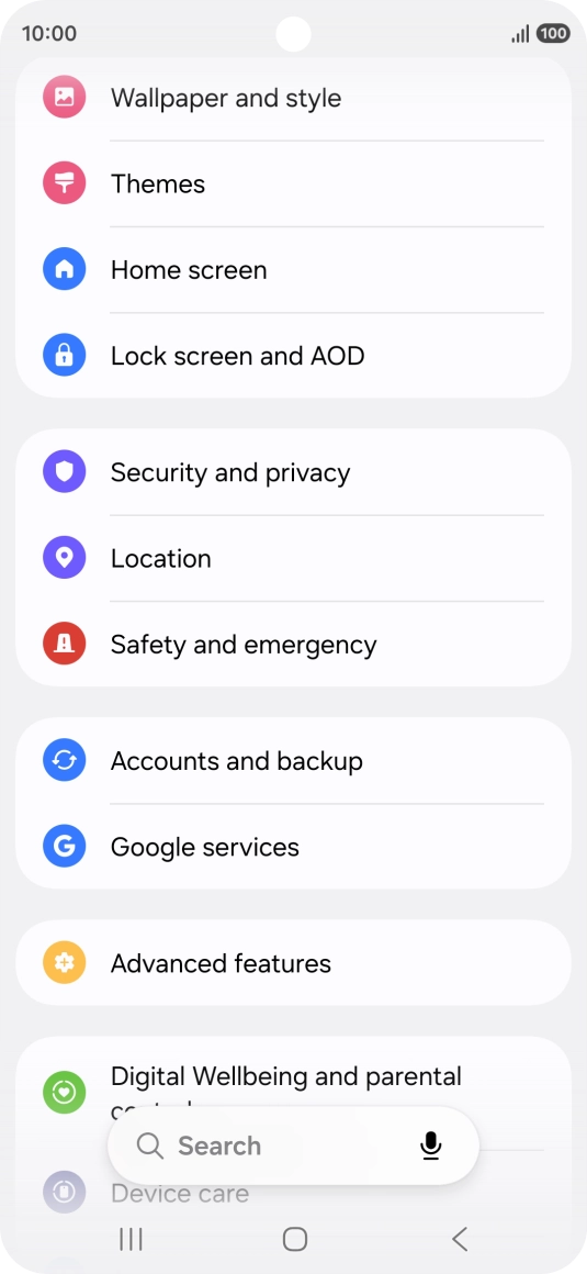 Press Google services. Press Google services.