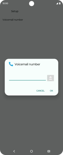 Key in +447953222222 and press OK. Key in +447953222222 and press OK.
