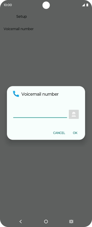 Key in +447953222222 and press OK. Key in +447953222222 and press OK.