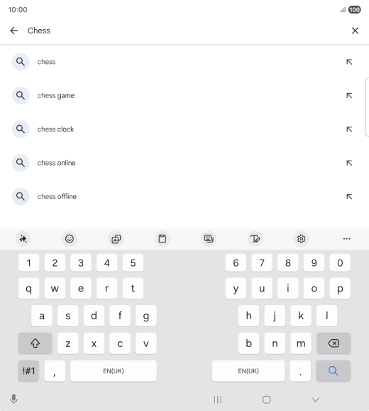 Key in the name or subject of the required app and press the search icon. Key in the name or subject of the required app and press the search icon.