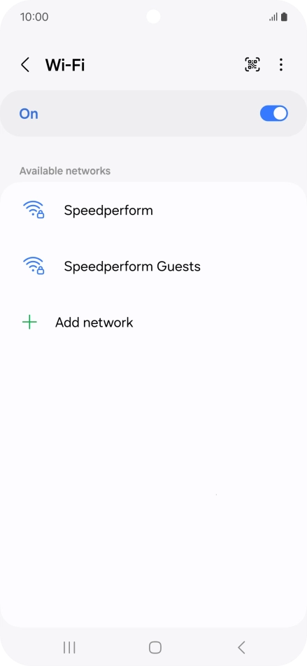Press the menu icon. Press the menu icon.