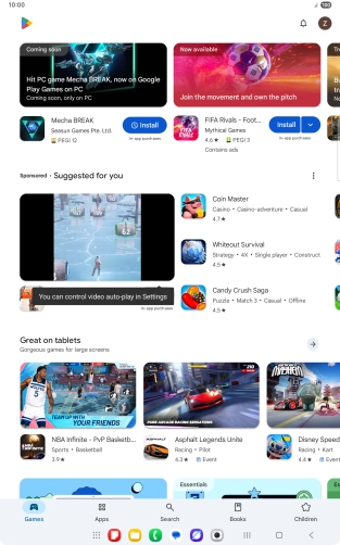 Press the profile icon. Press the profile icon.
