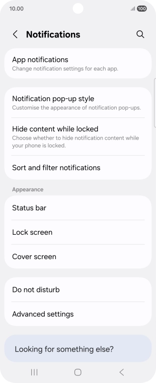 Press App notifications. Press App notifications.