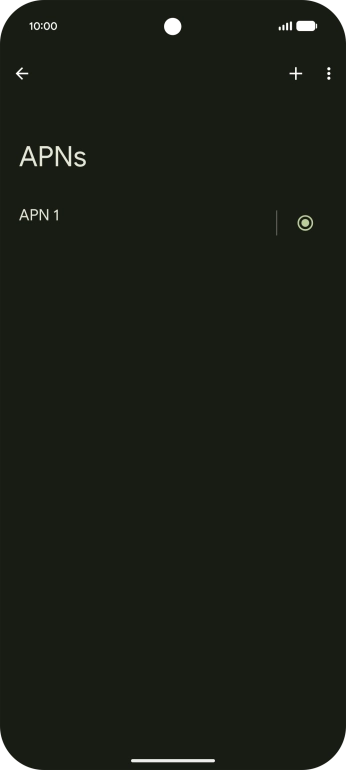 Press the add icon. Press the add icon.