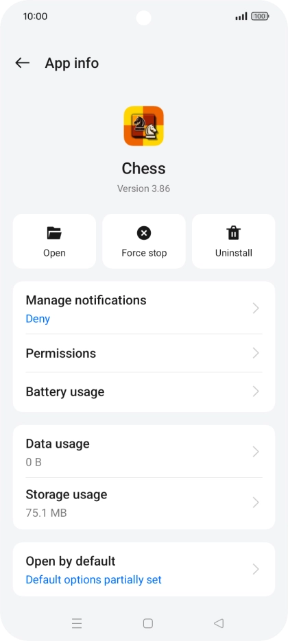 Press Storage usage. Press Storage usage.