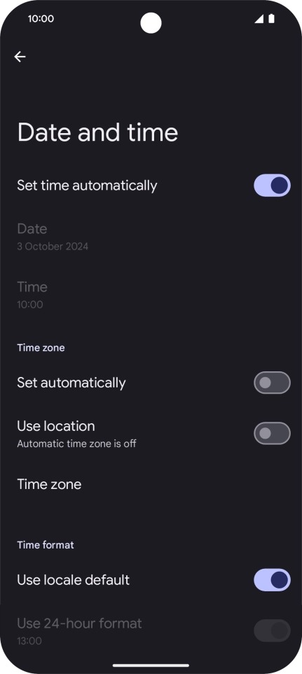 Press the indicator next to Press the indicator next to