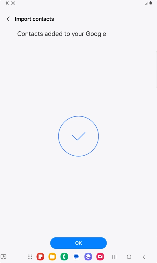 Press OK. Press OK.