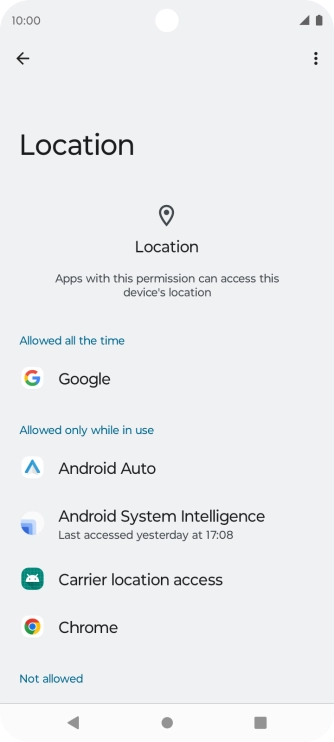 Press the required app. Press the required app.
