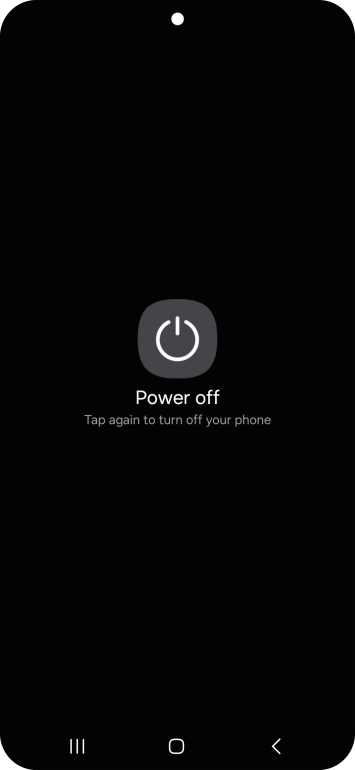 Press Power off. Press Power off.