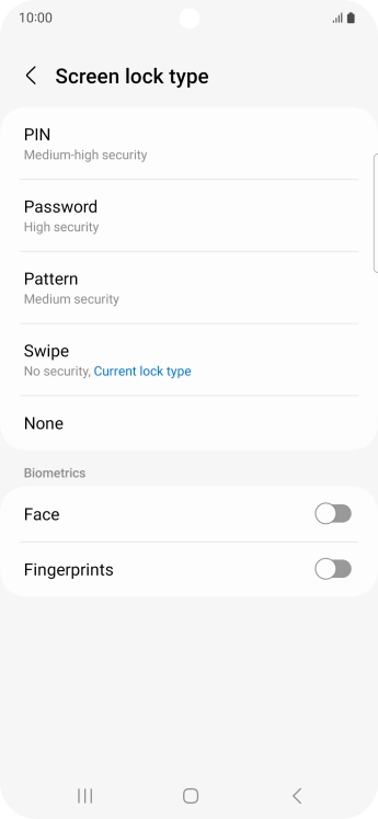 Press Fingerprints. Press Fingerprints.