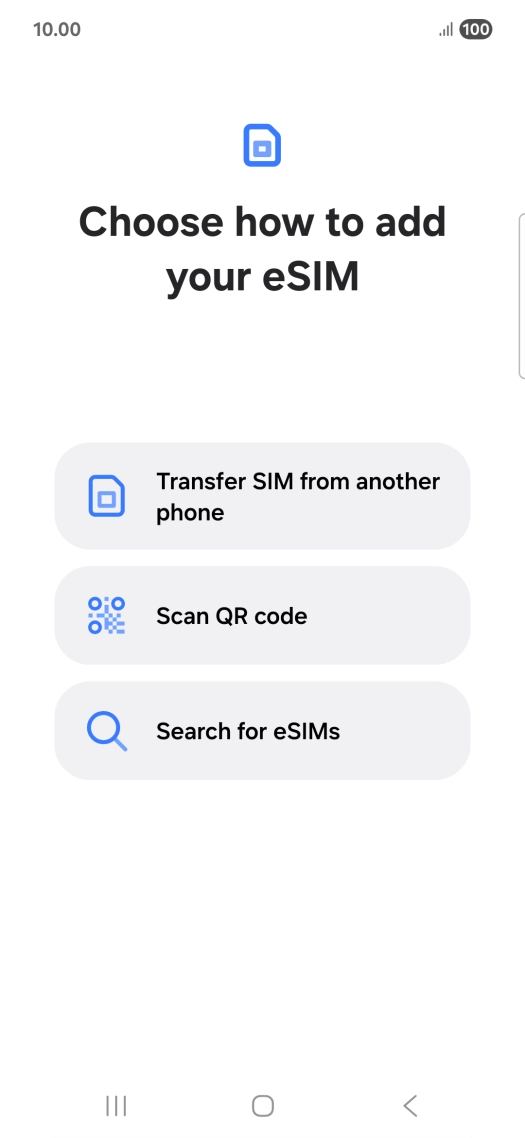 Press Scan QR code. Press Scan QR code.