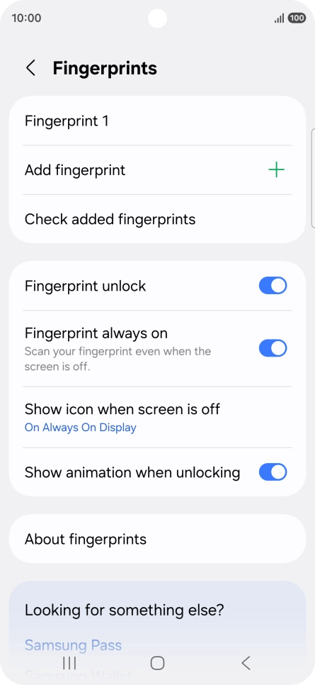 Press the required settings to turn them on or off. Press the required settings to turn them on or off.