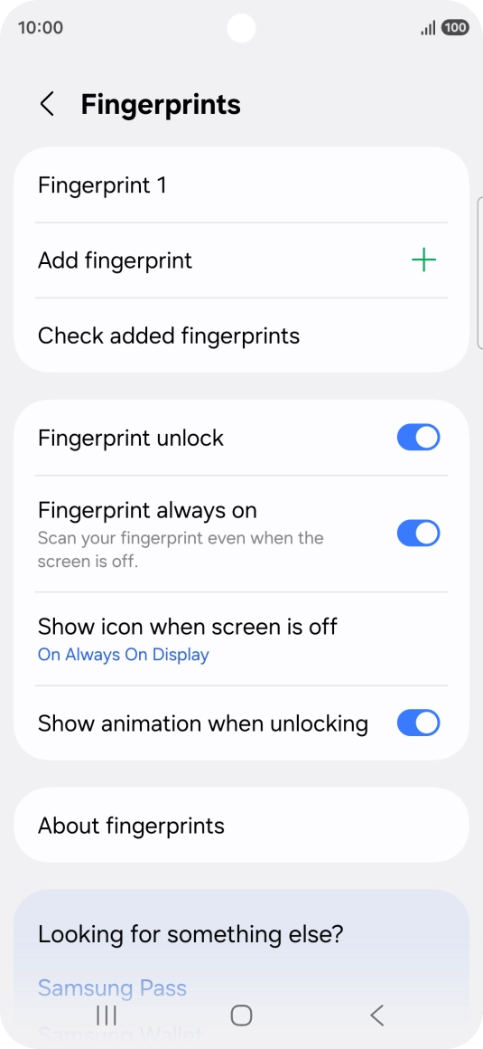 Press the required settings to turn them on or off. Press the required settings to turn them on or off.