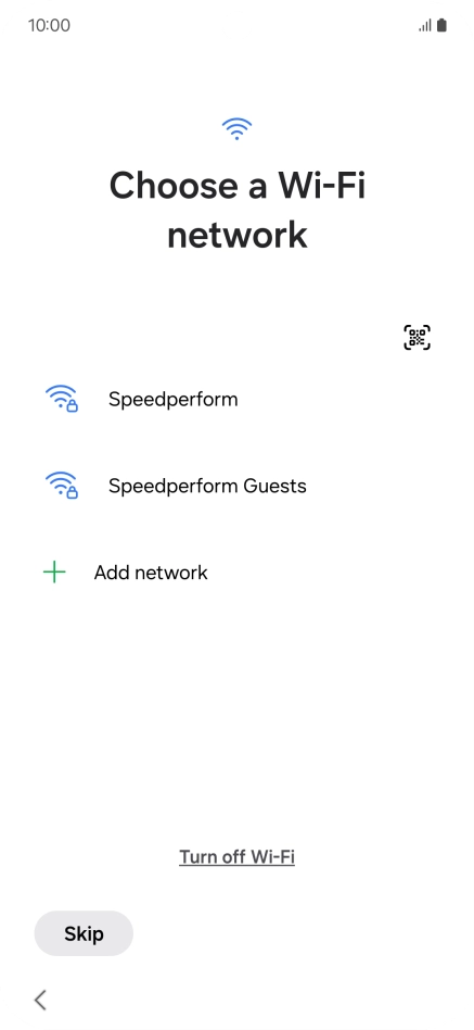 Press the required Wi-Fi network. Press the required Wi-Fi network.