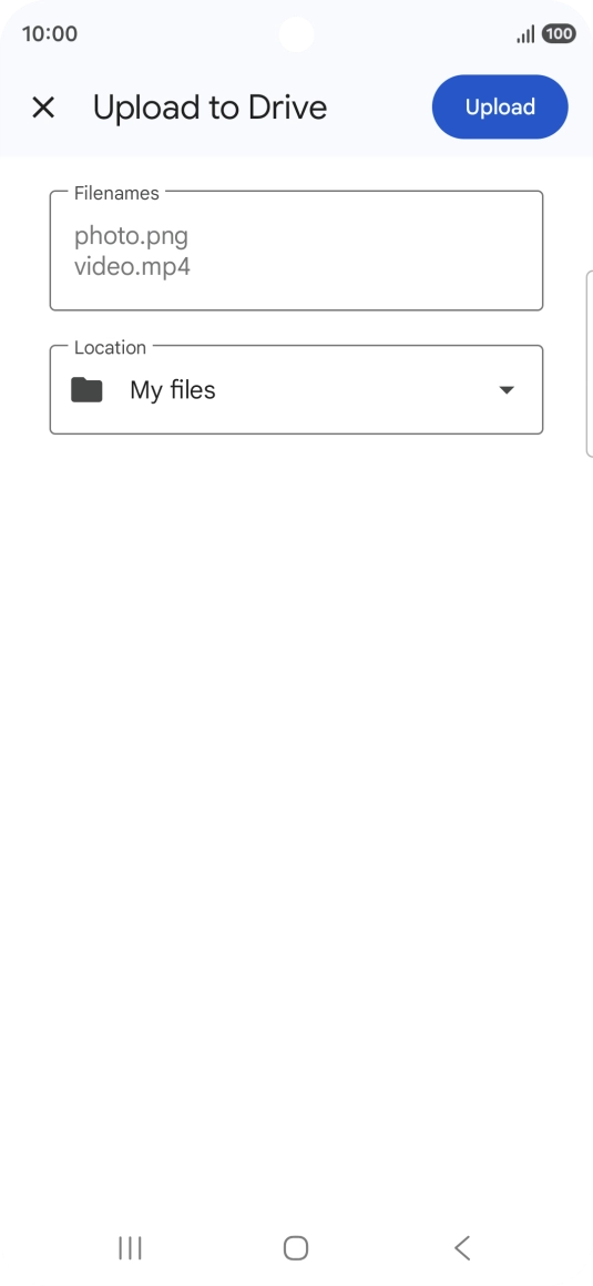 Press Upload. Press Upload.