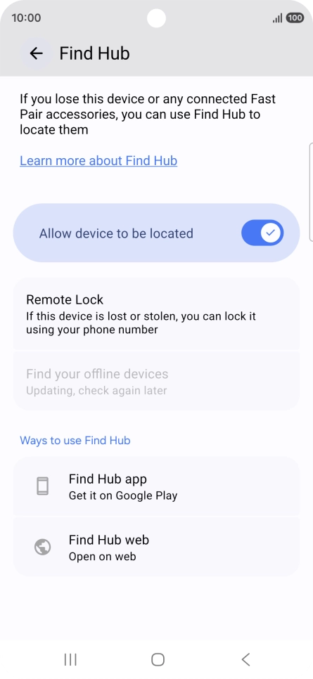 Press the Home key to return to the home screen. Press the Home key to return to the home screen.