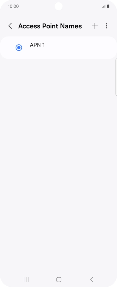 Press the add icon. Press the add icon.