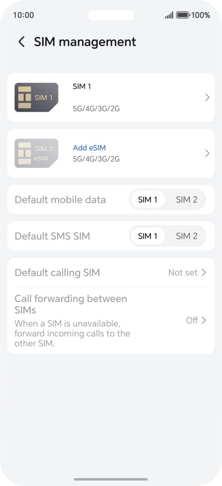 Press Add eSIM. Press Add eSIM.