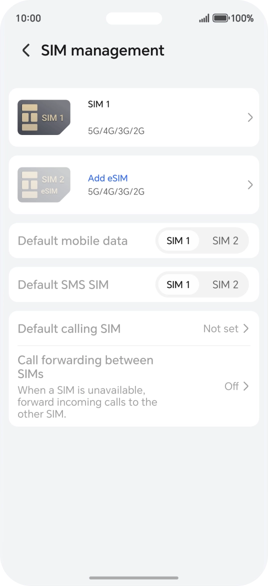 Press Add eSIM. Press Add eSIM.