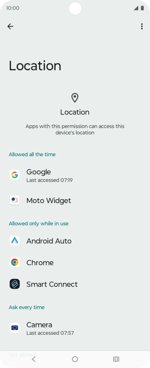 Press the required app. Press the required app.