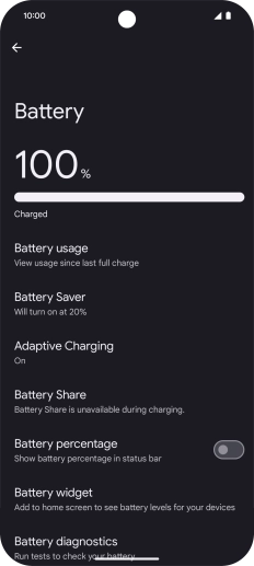 Press Battery Saver. Press Battery Saver.