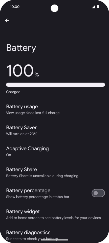 Press Battery Saver. Press Battery Saver.