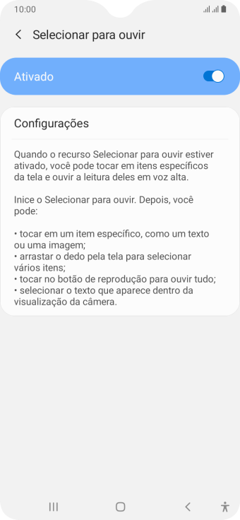 Pressione a tecla de voltar duas vezes. Pressione a tecla de voltar duas vezes.