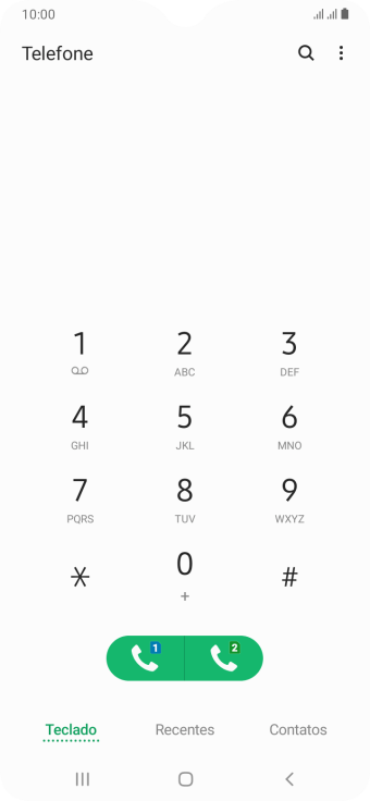 Pressione o ícone de menu. Pressione o ícone de menu.