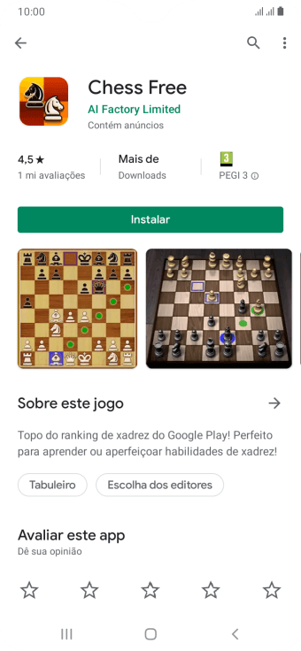 Pressione Instalar, e siga as indicações da tela para instalar o app. Pressione Instalar, e siga as indicações da tela para instalar o app.